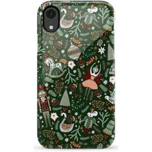 Casely iPhone XR Case | Goth Girlie | Black Bows | Essential Slim Dual-Layer Protective Design(Sugar Plum Fairy | Winter Wonderland)
