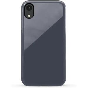 Casely iPhone XR Case | Goth Girlie | Black Bows | Essential Slim Dual-Layer Protective Design(The Boyfriend Collection | Slate Blue)