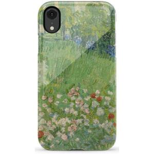 Casely iPhone XR Case | Goth Girlie | Black Bows | Essential Slim Dual-Layer Protective Design(Van Gogh | Vincent’s Admired Garden)