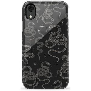 Casely iPhone XR Case | Goth Girlie | Black Bows | Essential Slim Dual-Layer Protective Design(We’re Ready For It | Black Serpent)