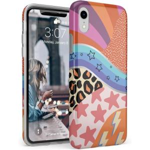 Casely iPhone XR Case | in Formation | Metallic Blue Camo | Classic Ultra Slim Design(And I Oop | Mixed Swatch)