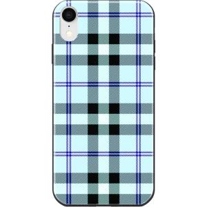 Casely iPhone XR Case | in Formation | Metallic Blue Camo | Classic Ultra Slim Design(As if! | Light Blue Plaid)