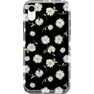 Casely iPhone XR Case | in Formation | Metallic Blue Camo | Classic Ultra Slim Design(Daisy Daydream Black Floral)
