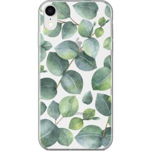 Casely iPhone XR Case | in Formation | Metallic Blue Camo | Classic Ultra Slim Design(Leaf Me Alone | Green Floral Print)