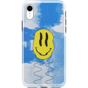 Casely iPhone XR Case | in Formation | Metallic Blue Camo | Classic Ultra Slim Design(On Cloud Nine | Glitch Smiley Face)
