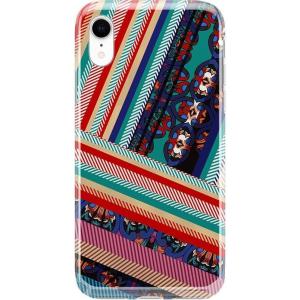 Casely iPhone XR Case | in Formation | Metallic Blue Camo | Classic Ultra Slim Design(Wearing Layers | Layered Patchwork)