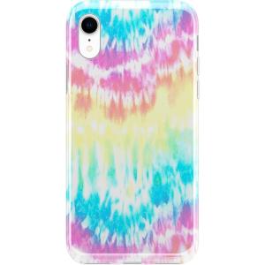 Casely iPhone XR Case | in Formation | Metallic Blue Camo | Classic Ultra Slim Design(Wild & Free | Classic Rainbow Tie Dye)