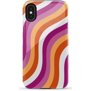 Casely iPhone X/XS Case | Cupid’s Canvas | Periwinkle Floral | Essential Slim Dual-Layer Protective Design(All for Love | Pride)