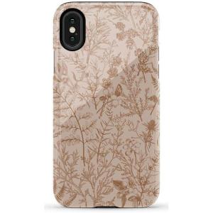 Casely iPhone X/XS Case | Cupid’s Canvas | Periwinkle Floral | Essential Slim Dual-Layer Protective Design(Beige Garden | Neutral Floral)
