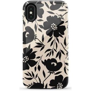 Casely iPhone X/XS Case | Cupid’s Canvas | Periwinkle Floral | Essential Slim Dual-Layer Protective Design(Dark Fantasy | Contrast Floral)