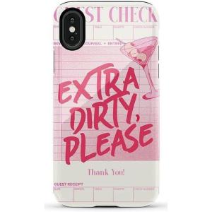 Casely iPhone X/XS Case | Cupid’s Canvas | Periwinkle Floral | Essential Slim Dual-Layer Protective Design(Extra Dirty Please | Fun on Weekdays)
