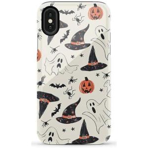 Casely iPhone X/XS Case | Cupid’s Canvas | Periwinkle Floral | Essential Slim Dual-Layer Protective Design(Feeling Witchy | Haunted Halloween)