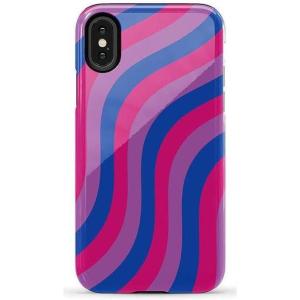 Casely iPhone X/XS Case | Cupid’s Canvas | Periwinkle Floral | Essential Slim Dual-Layer Protective Design(Love Wins | Pride)