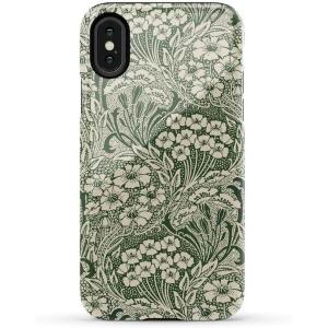 Casely iPhone X/XS Case | Cupid’s Canvas | Periwinkle Floral | Essential Slim Dual-Layer Protective Design(Mystic Meadow | Green Gardens)