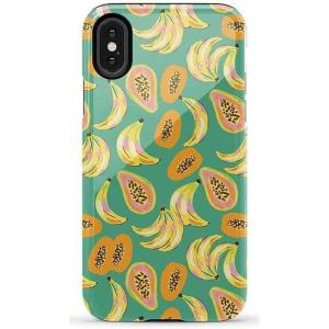 Casely iPhone X/XS Case | Cupid’s Canvas | Periwinkle Floral | Essential Slim Dual-Layer Protective Design(Papaya Palms | Dippin’ Daisy’s Tropical Vaca)