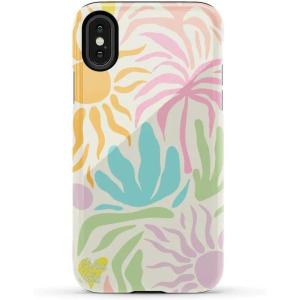 Casely iPhone X/XS Case | Cupid’s Canvas | Periwinkle Floral | Essential Slim Dual-Layer Protective Design(Pura Vida | Oasis)