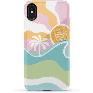 Casely iPhone X/XS Case | Cupid’s Canvas | Periwinkle Floral | Essential Slim Dual-Layer Protective Design(Pura Vida | Tropical Dreams)