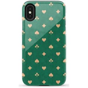 Casely iPhone X/XS Case | Cupid’s Canvas | Periwinkle Floral | Essential Slim Dual-Layer Protective Design(Royal Flush | French Deck)