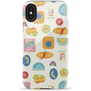 Casely iPhone X/XS Case | Cupid’s Canvas | Periwinkle Floral | Essential Slim Dual-Layer Protective Design(Stuck in Paradise | Dippin’ Daisy’s Tropical Vaca)