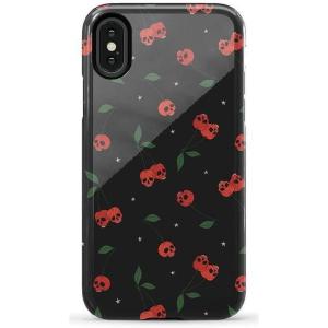 Casely iPhone X/XS Case | Cupid’s Canvas | Periwinkle Floral | Essential Slim Dual-Layer Protective Design(Sweet Revenge | Cherry Skulls)