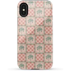Casely iPhone X/XS Case | Cupid’s Canvas | Periwinkle Floral | Essential Slim Dual-Layer Protective Design(The Social Club | Palm Beach)
