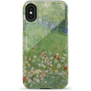 Casely iPhone X/XS Case | Cupid’s Canvas | Periwinkle Floral | Essential Slim Dual-Layer Protective Design(Van Gogh | Vincent’s Admired Garden)