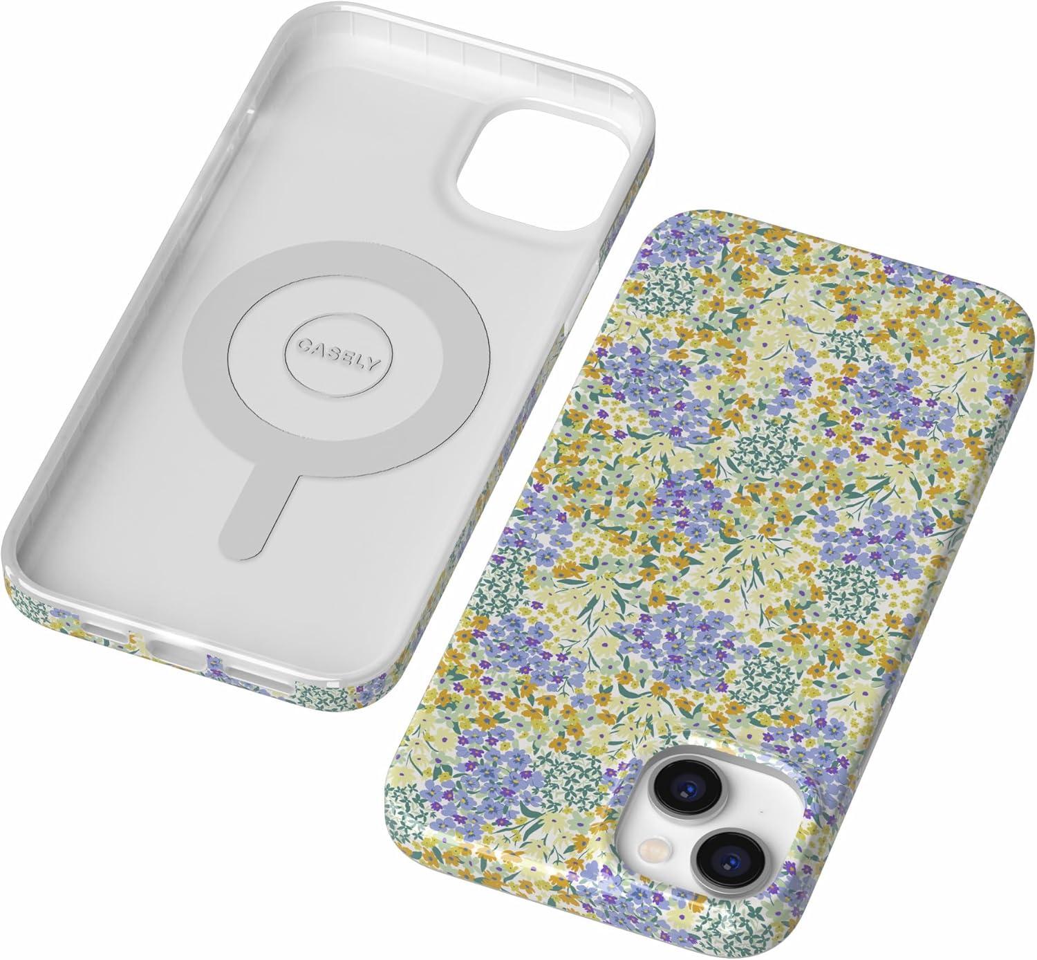 imageCasely iPhone 14 Case  Sage Garden  Green Floral  Compatible with MagSafe  Classic Ultra Slim DesignDream Garden  Cottagecore