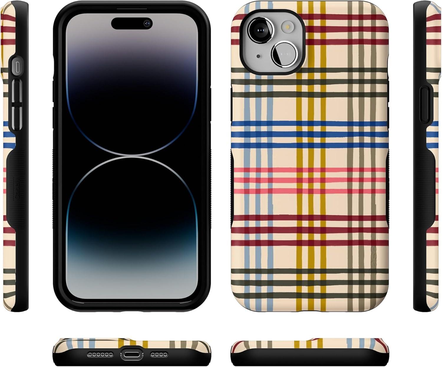 imageCasely iPhone 14 Plus Case Cheer Kitty and Vibe Holiday Bold Protective Design MagSafe Compatible Design