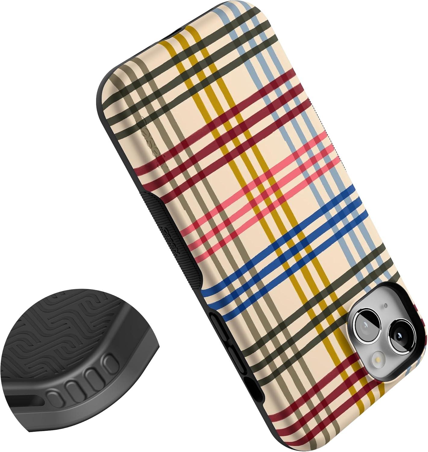 imageCasely iPhone 14 Plus Case Cheer Kitty and Vibe Holiday Bold Protective Design MagSafe Compatible Design