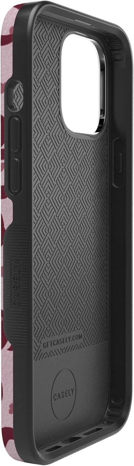 imageCasely iPhone 15 Pro Case Heart Noir Tiny Hearts Bold Protective Design MagSafe Compatible DesignCoquette Crush Bows