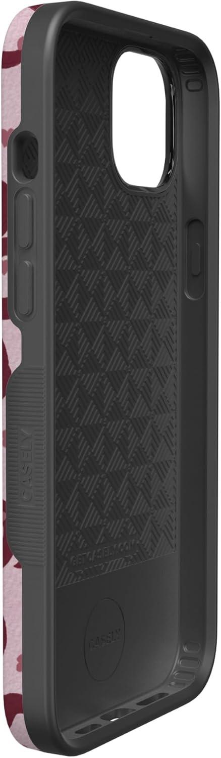 imageCasely iPhone 15 Pro Case Heart Noir Tiny Hearts Bold Protective Design MagSafe Compatible DesignCoquette Crush Bows