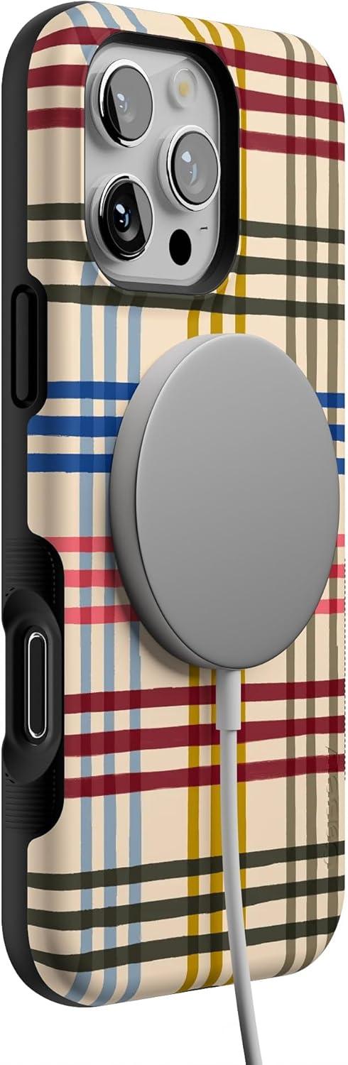 imageCasely iPhone 16 Pro Case Cheer Kitty and Vibe Holiday Bold Protective Design MagSafe Compatible Design