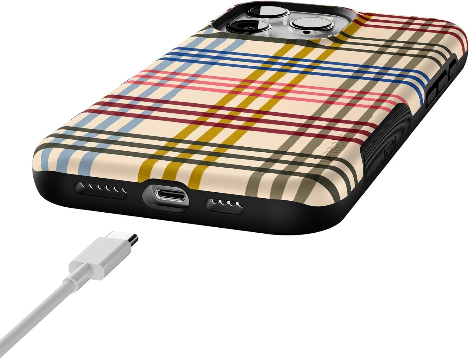 imageCasely iPhone 16 Pro Case Cheer Kitty and Vibe Holiday Bold Protective Design MagSafe Compatible Design