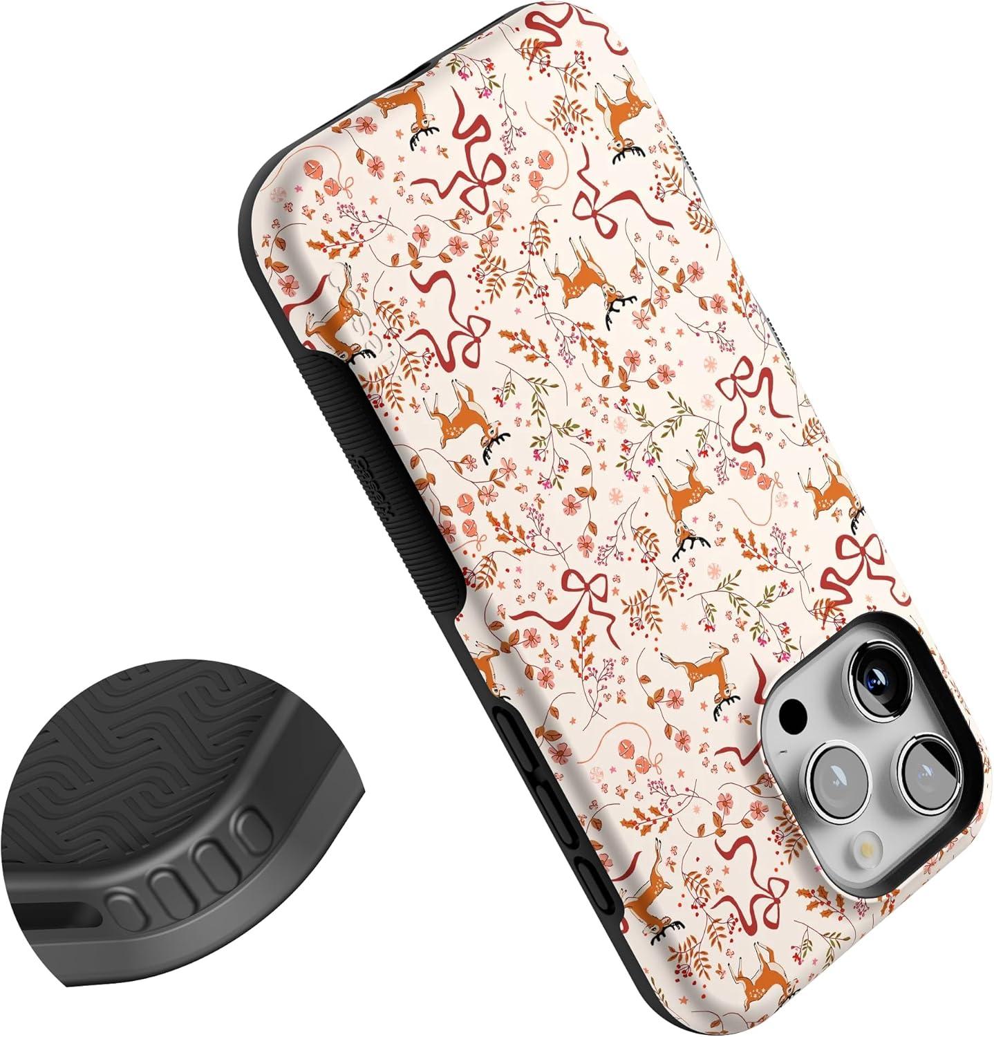 imageCasely iPhone 16 Pro Case Dashing Through The Snow Enchanted Forest Bold Protective Design MagSafe Compatible Design