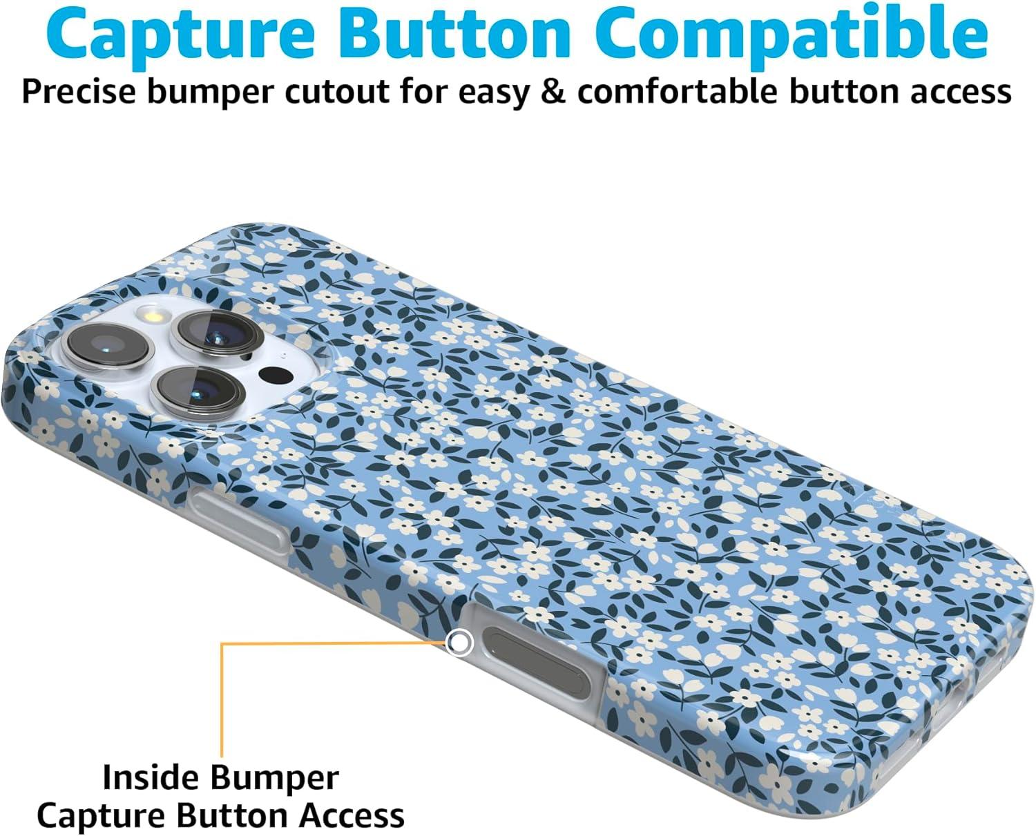 imageCasely iPhone 16 Pro Max Case  Garden Party  Mushroom Floral  Compatible with MagSafe  Classic Ultra Slim DesignPicking Daisies  Cottagecore