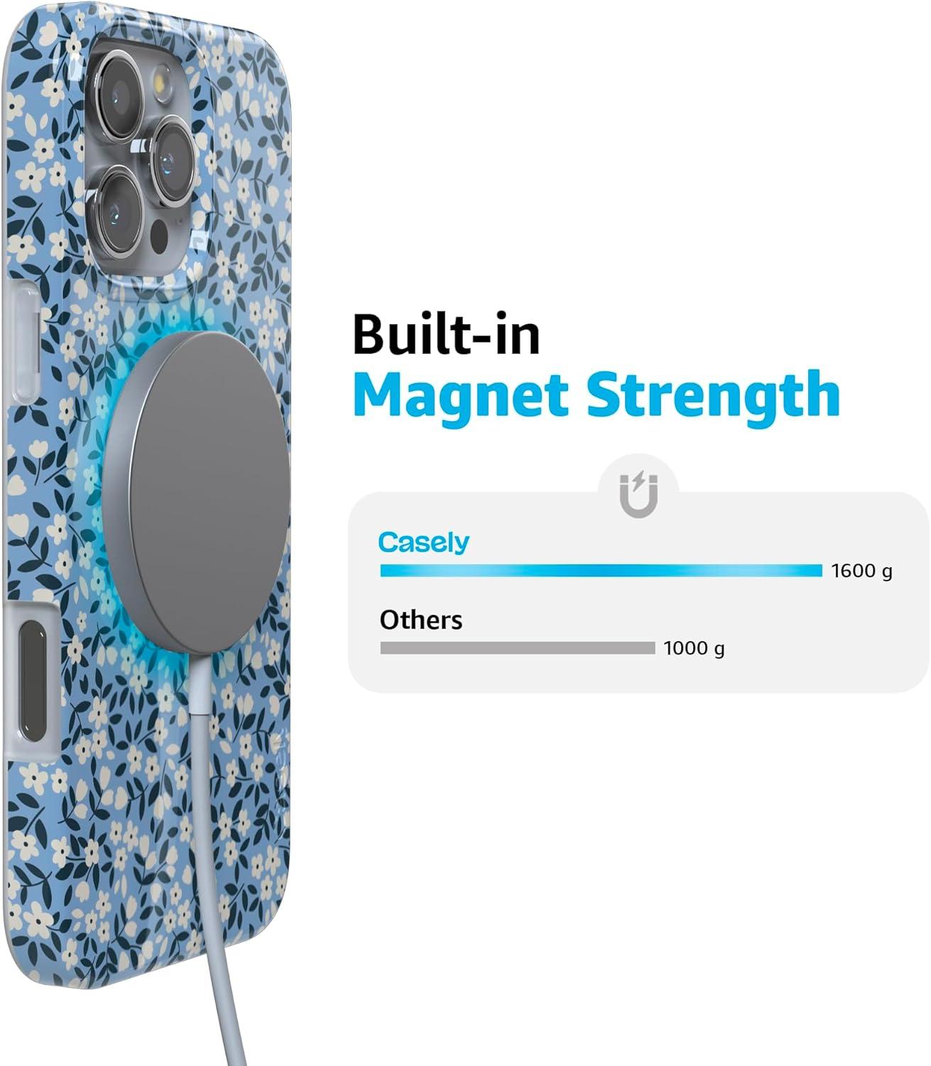 imageCasely iPhone 16 Pro Max Case  Garden Party  Mushroom Floral  Compatible with MagSafe  Classic Ultra Slim DesignPicking Daisies  Cottagecore