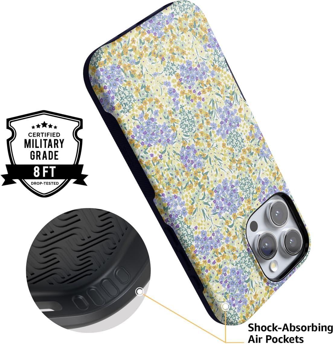 imageCasely iPhone 16 Pro Max Case  Painted Flowers  Frida Kahlo Floral  Bold Protective Design  Compatible with MagSafeDream Garden  Cottagecore