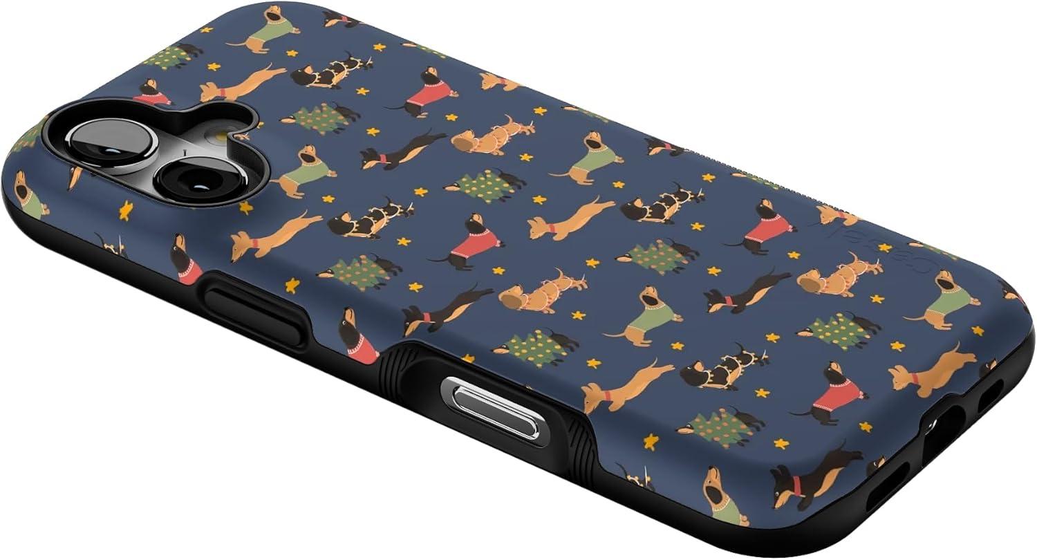 imageCasely iPhone 17 Case Dashing Doxies Dachshund Dog Bold Protective Design MagSafe Compatible Design