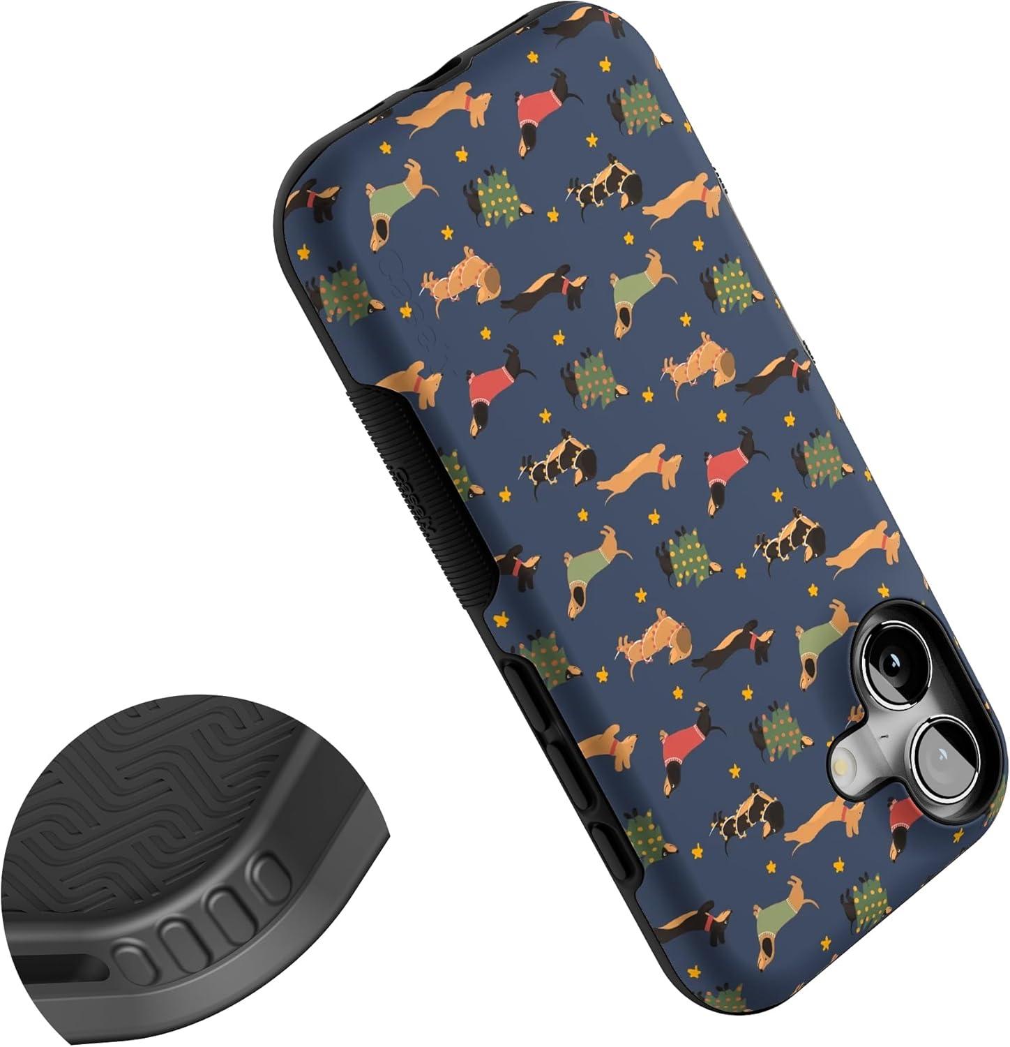 imageCasely iPhone 17 Case Dashing Doxies Dachshund Dog Bold Protective Design MagSafe Compatible Design