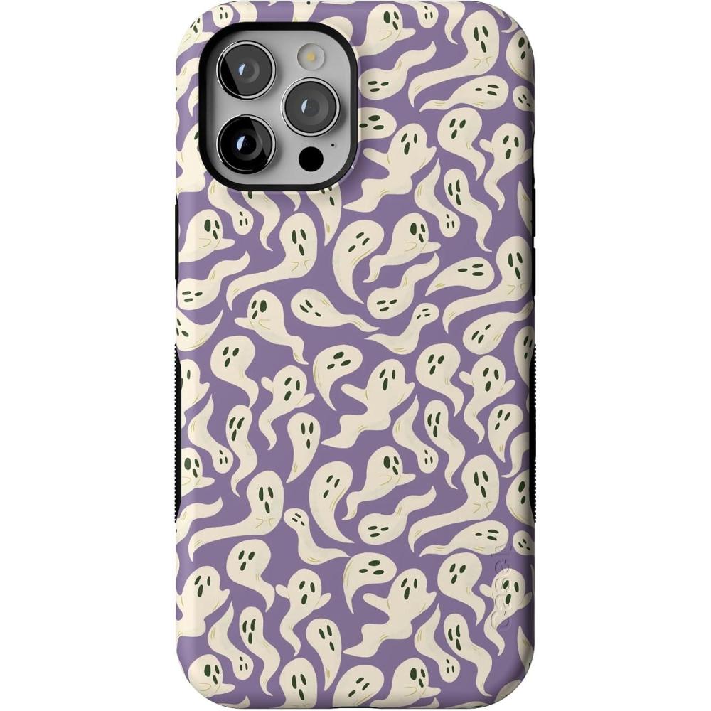 imageCasely iPhone 12 Pro Max Case  All Bood Up  Purple Ghost  Bold Protective Design  MagSafe Compatible Design