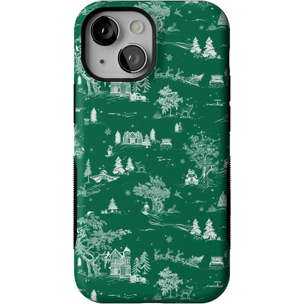 imageCasely iPhone 13 Mini Case  Home for The Holidays  Mountain Town  Bold Protective Design  MagSafe Compatible Design