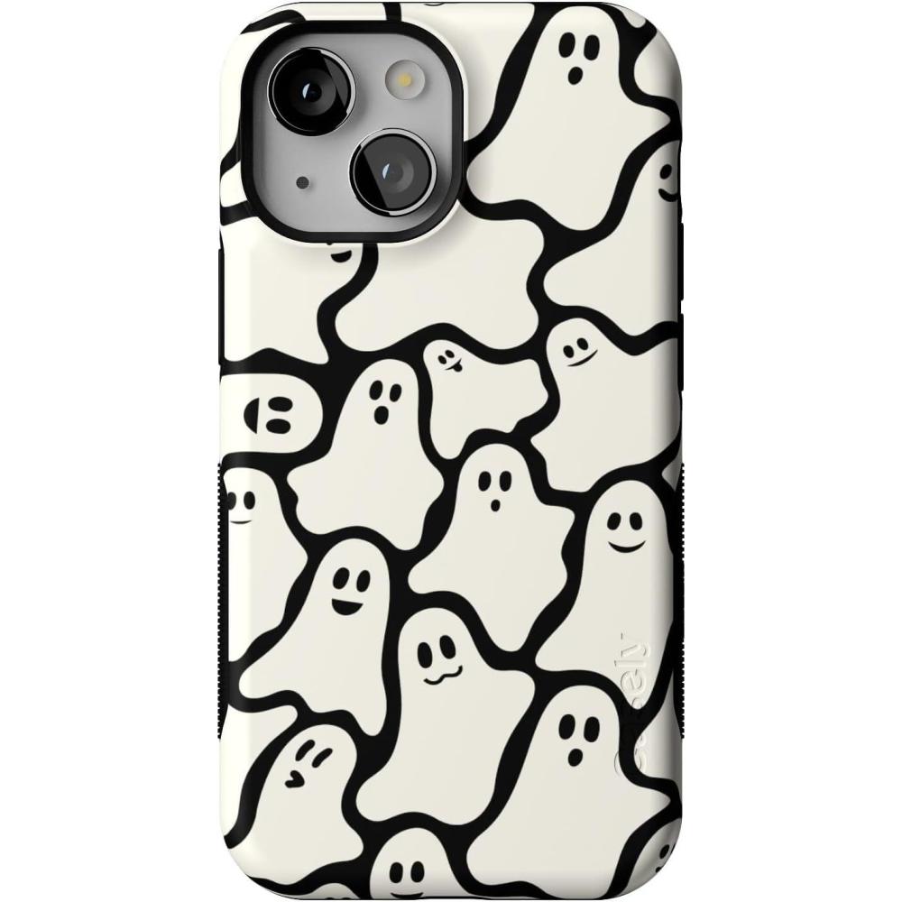 imageCasely iPhone 13 Mini Case  Not a Phase  Clear Flash Tattoo  Compatible with MagSafe  Classic Ultra Slim DesignDont Ghost Me  Halloween
