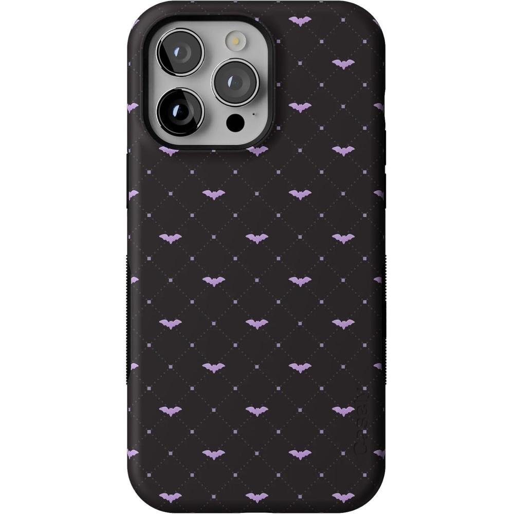 imageCasely iPhone 13 Pro Case  Such a Battie  Purple Bats  Bold Protective Design  MagSafe Compatible Design
