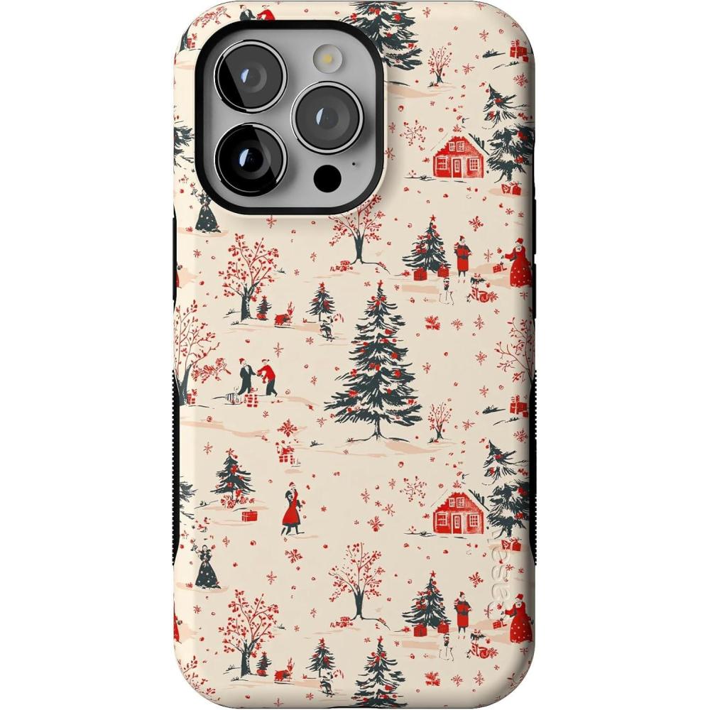 imageCasely iPhone 13 Pro Case Winter Nostalgia Vintage Holiday Bold Protective Design MagSafe Compatible Design