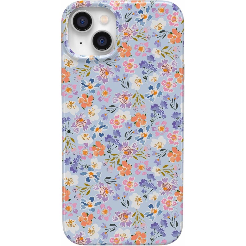 imageCasely iPhone 14 Case  All Smiles  Smiley Face Sticker  Compatible with MagSafe  Classic Ultra Slim DesignPoppy Meadows  Pastel Floral