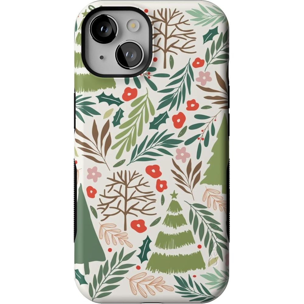 imageCasely iPhone 14 Case  Under The Mistletoe  Holiday  Bold Protective Design  MagSafe Compatible Design