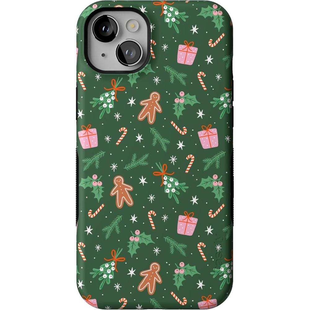 imageCasely iPhone 14 Plus Case  Everything Nice  Gingerbread  Bold Protective Design  MagSafe Compatible Design