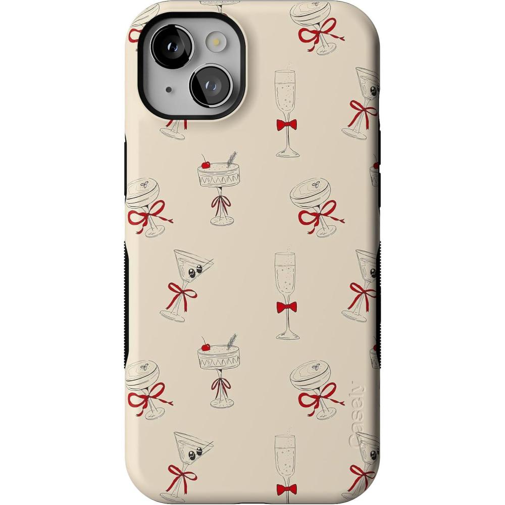 imageCasely iPhone 14 Plus Case  Tini  Kitty and Vibe Holiday  Bold Protective Design  MagSafe Compatible Design