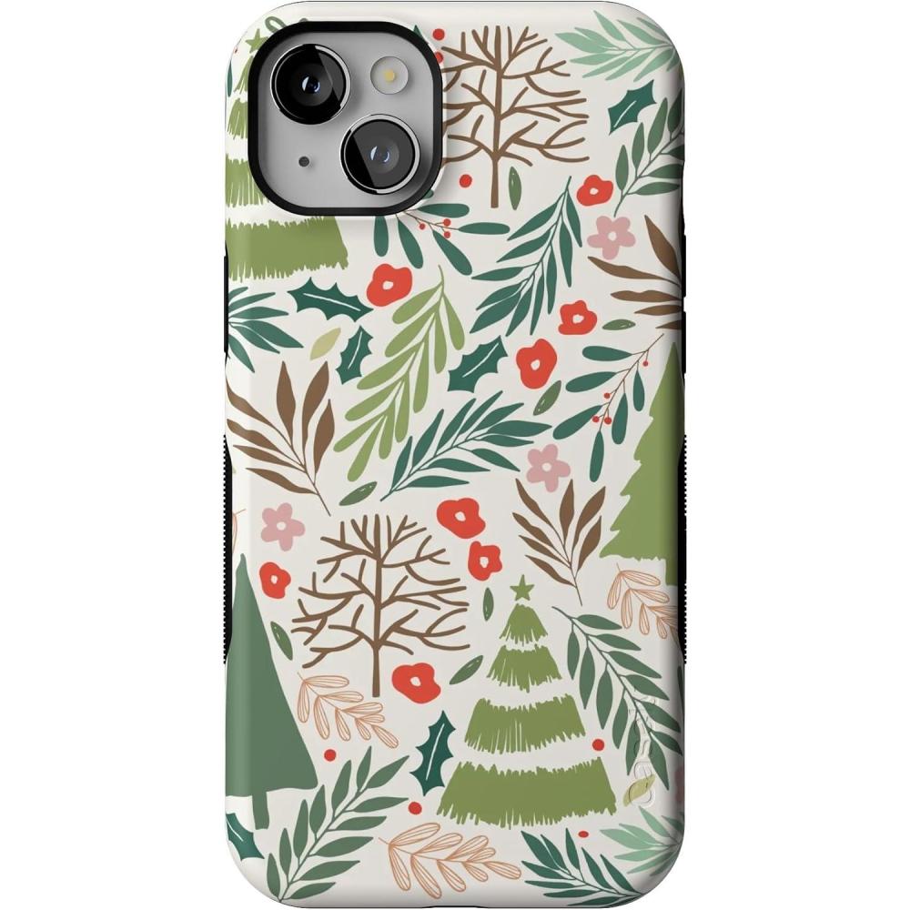 imageCasely iPhone 14 Plus Case  Under The Mistletoe  Holiday  Bold Protective Design  MagSafe Compatible Design