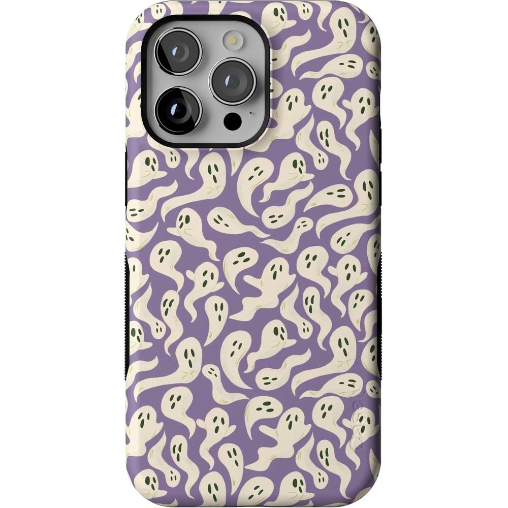 imageCasely iPhone 14 Pro Case  All Bood Up  Purple Ghost  Bold Protective Design  MagSafe Compatible Design